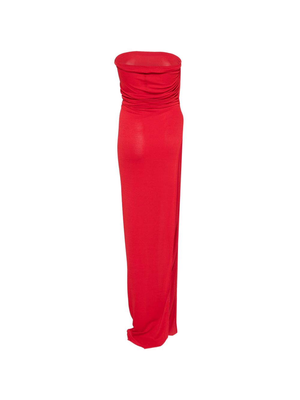 Top con spacco drappeggiato in rosso Rick owens lilies - donna 
