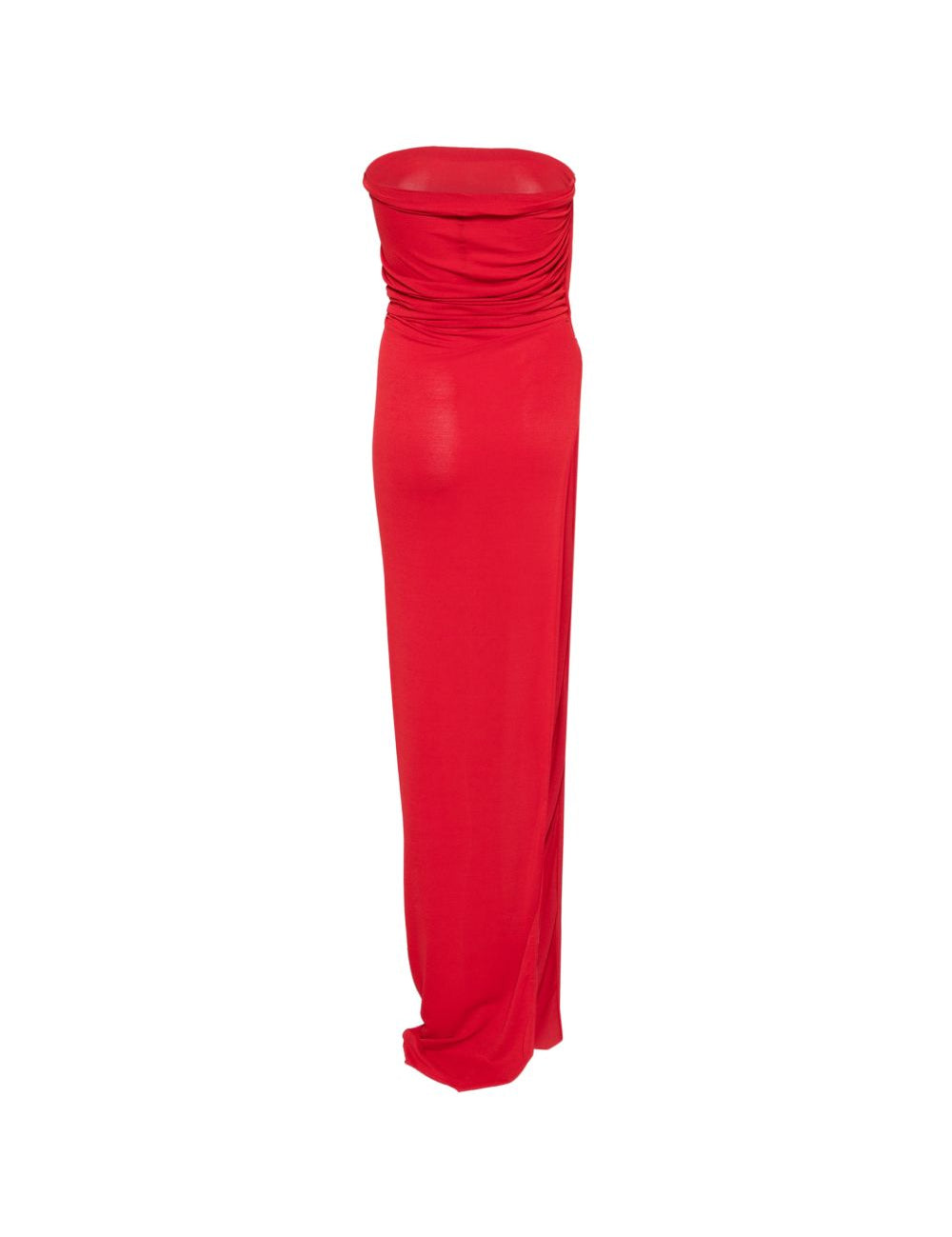 Top con spacco drappeggiato in rosso Rick owens lilies - donna 