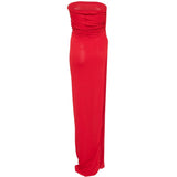 Top con spacco drappeggiato in rosso Rick owens lilies - donna 
