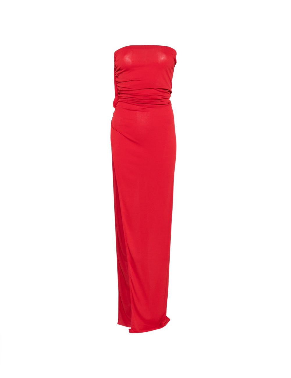 Top con spacco drappeggiato in rosso Rick owens lilies - donna 