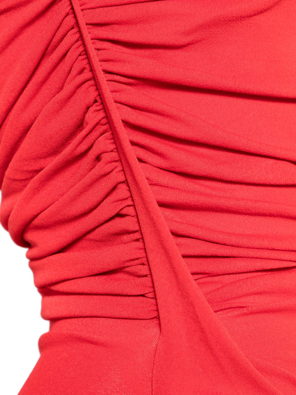 Top con spacco drappeggiato in rosso Rick owens lilies - donna 