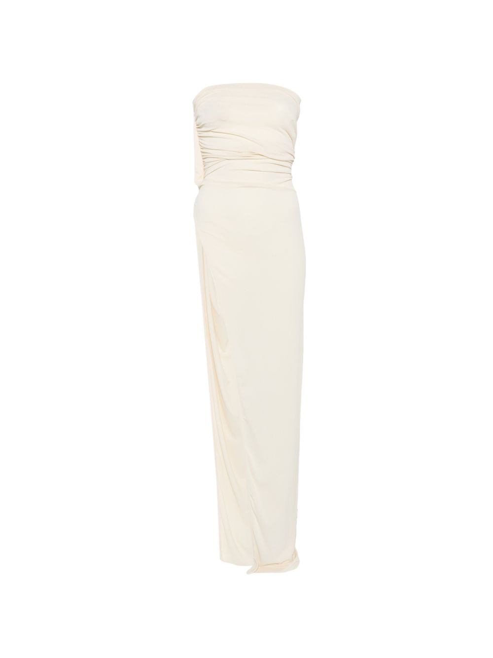 Top con spaccatura arricciata in bianco Rick owens lilies - donna 