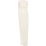 Top con spaccatura arricciata in bianco Rick owens lilies - donna 
