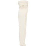 Top con spaccatura arricciata in bianco Rick owens lilies - donna 
