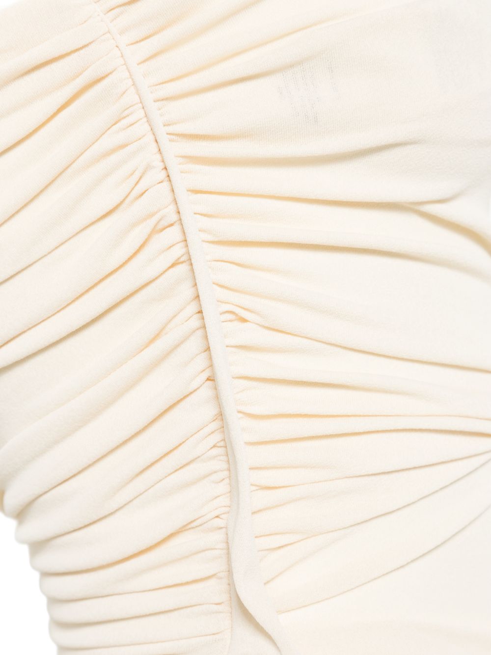 Top con spaccatura arricciata in bianco Rick owens lilies - donna 