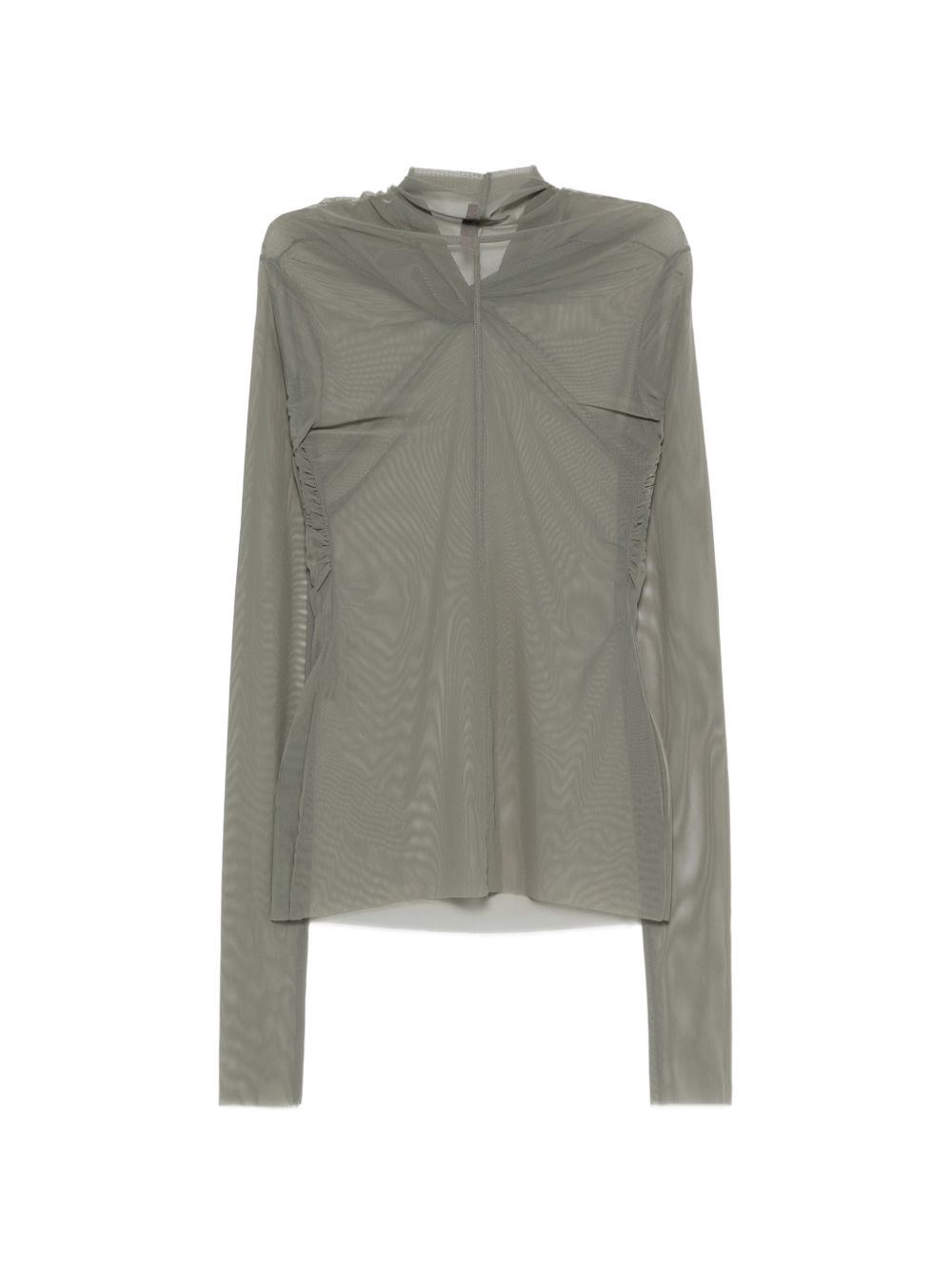 Top a maniche lunghe Kairo Twisted in verde Rick owens lilies - donna 