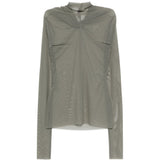 Top a maniche lunghe Kairo Twisted in verde Rick owens lilies - donna 