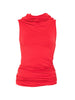 Top con scollo a cappuccio lola in rosso Rick owens lilies - donna