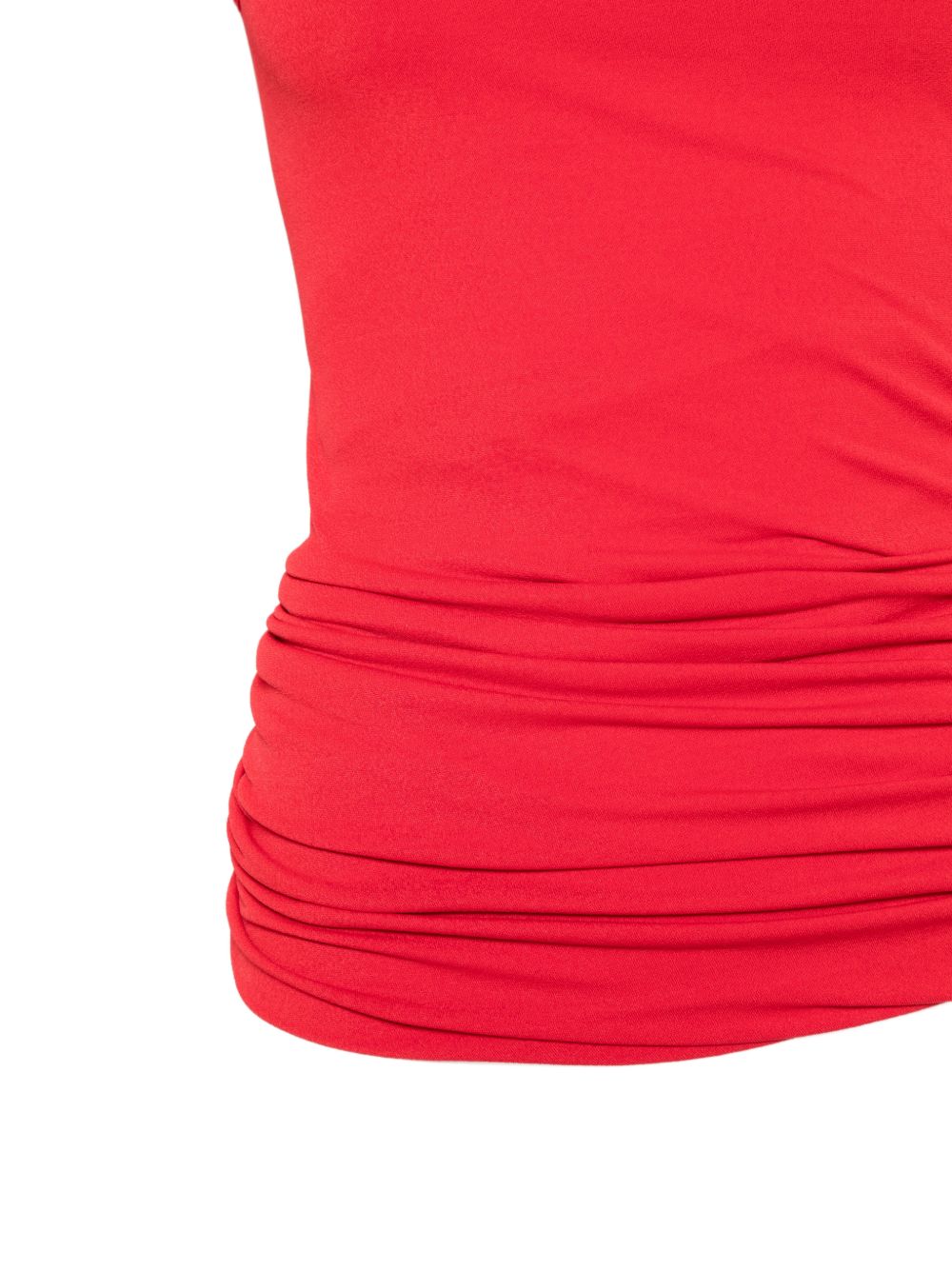 Top con scollo a cappuccio lola in rosso Rick owens lilies - donna 