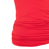 Top con scollo a cappuccio lola in rosso Rick owens lilies - donna 