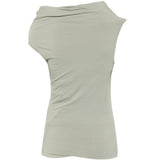 Top drappeggiato lola in grigio Rick owens lilies - donna 