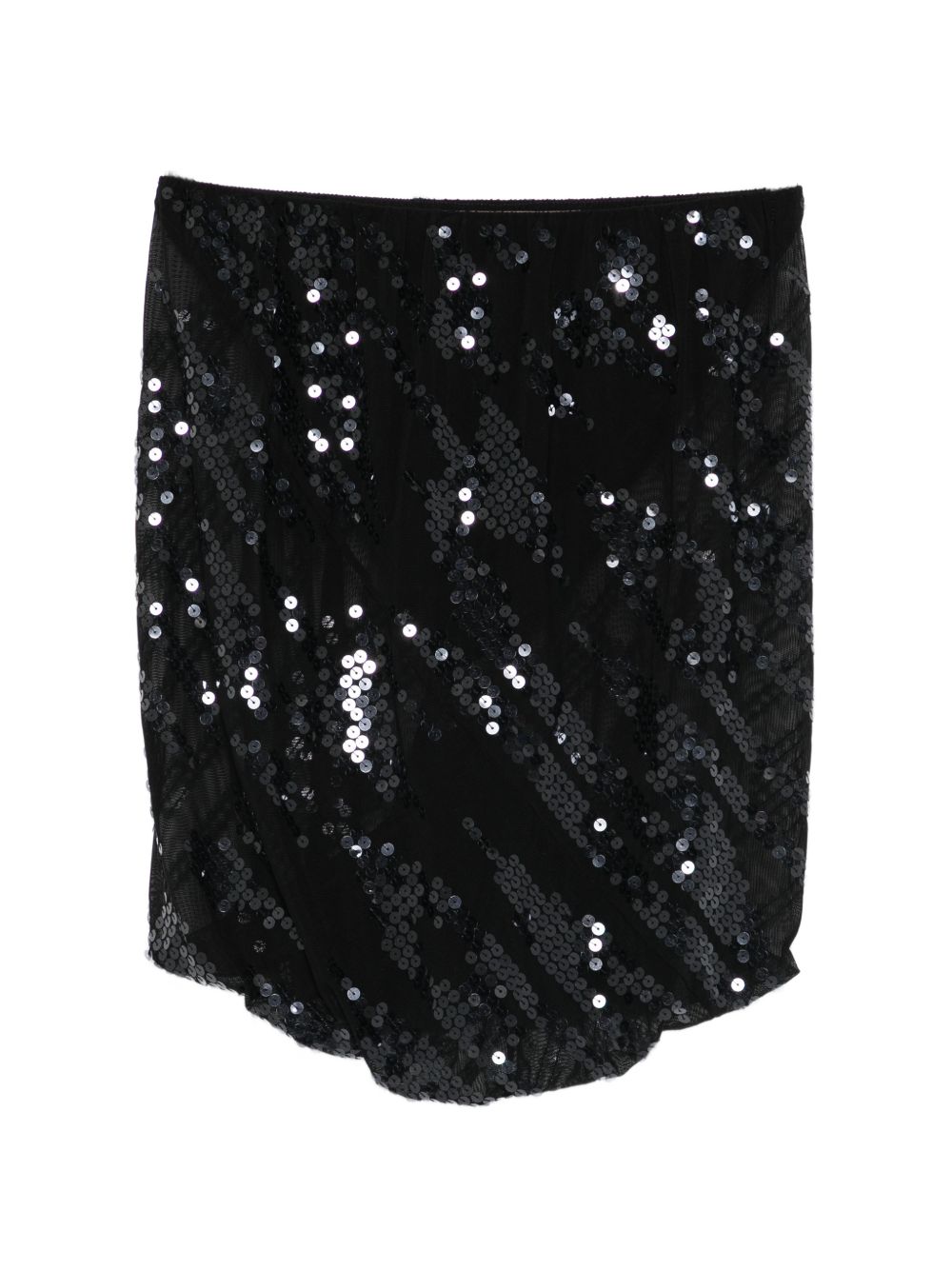 Gonna mini luna in nero Rick Owens Lilies - donna 