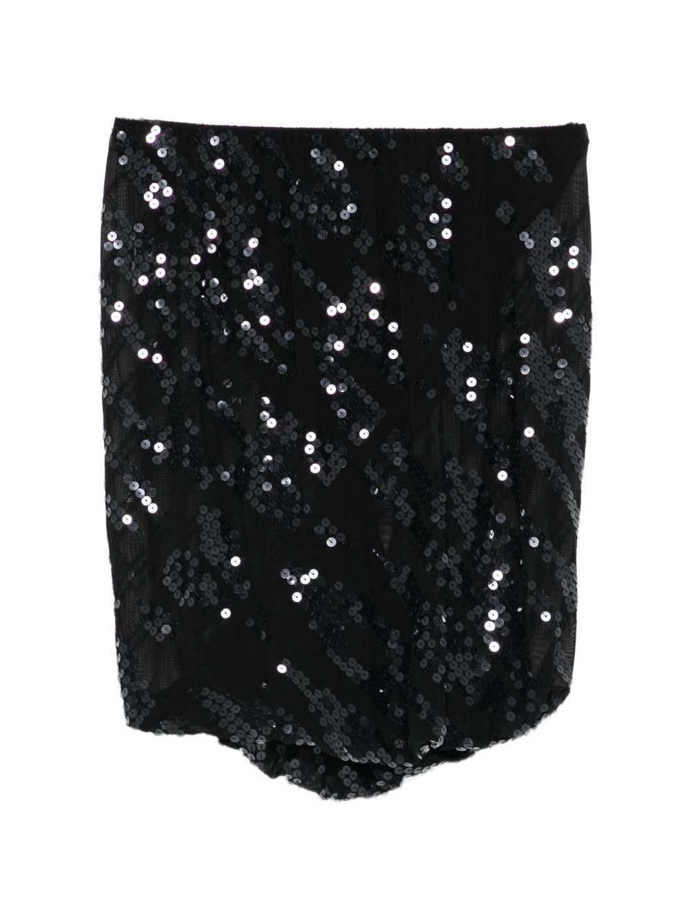 Gonna mini luna in nero Rick Owens Lilies - donna 