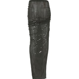 Gonna lunga eva in verde salvia Rick Owens Lilies - donna 