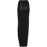 Gonna asimmetrica drappeggiata in nero Rick owens lilies - donna 