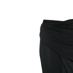 Gonna asimmetrica drappeggiata in nero Rick owens lilies - donna 
