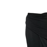 Gonna asimmetrica drappeggiata in nero Rick owens lilies - donna 