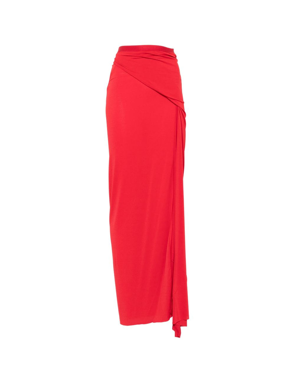 Gonna lunga drappeggiata in rosso Rick Owens Lilies - donna 