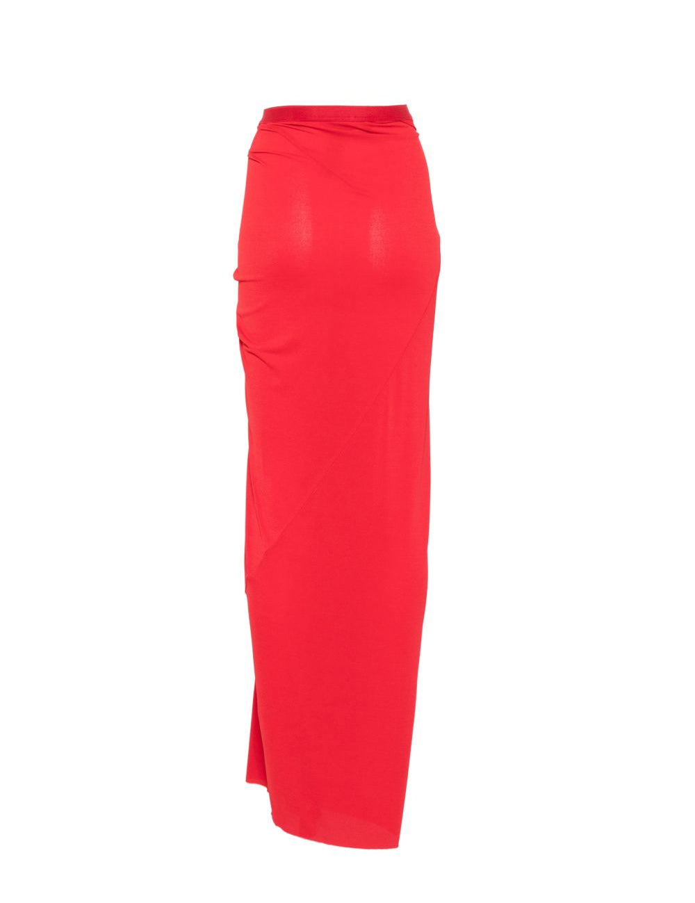 Gonna lunga drappeggiata in rosso Rick Owens Lilies - donna 
