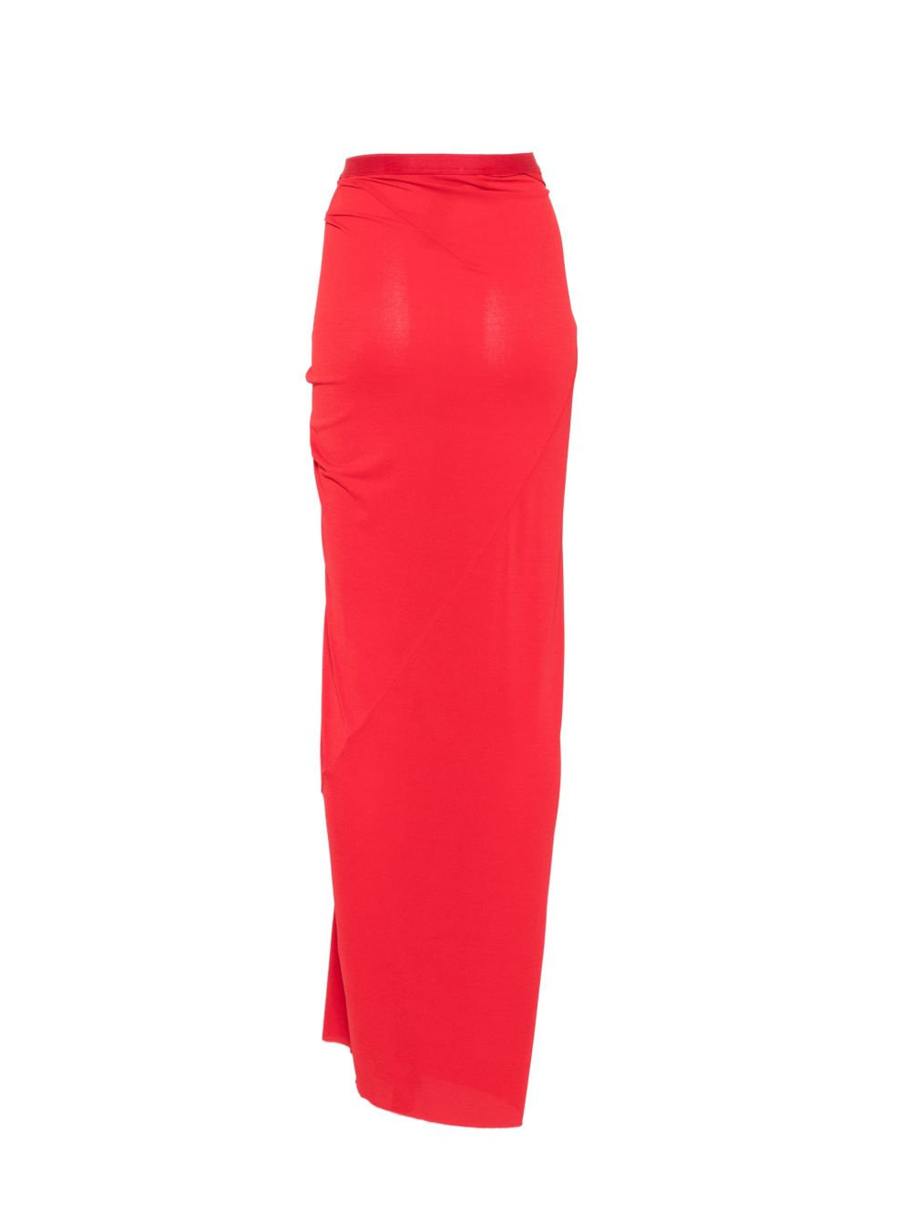 Gonna lunga drappeggiata in rosso Rick Owens Lilies - donna 