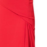 Gonna lunga drappeggiata in rosso Rick Owens Lilies - donna 