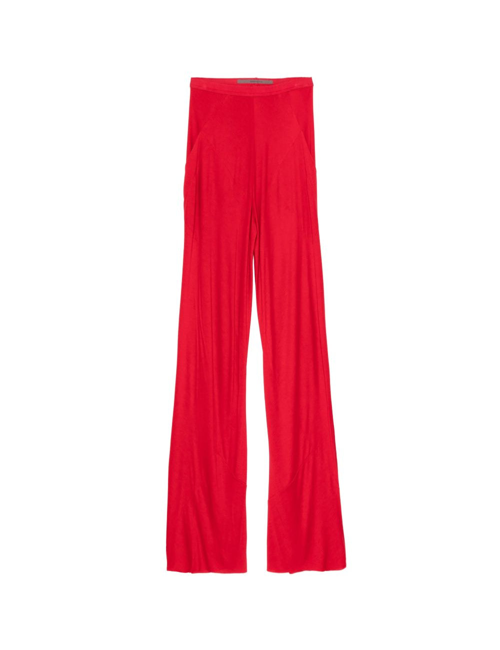 PANTALONI DRITTI BIAS IN ROSSO RICK OWENS LILIES - DONNA 
