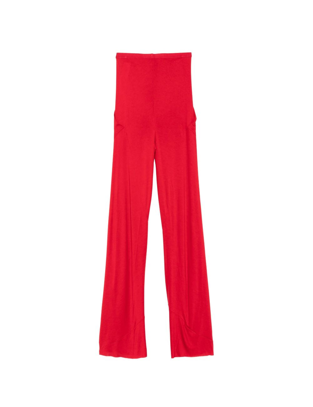 PANTALONI DRITTI BIAS IN ROSSO RICK OWENS LILIES - DONNA 