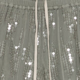 Pantaloncini con paillettes in verde Rick owens lilies - donna 