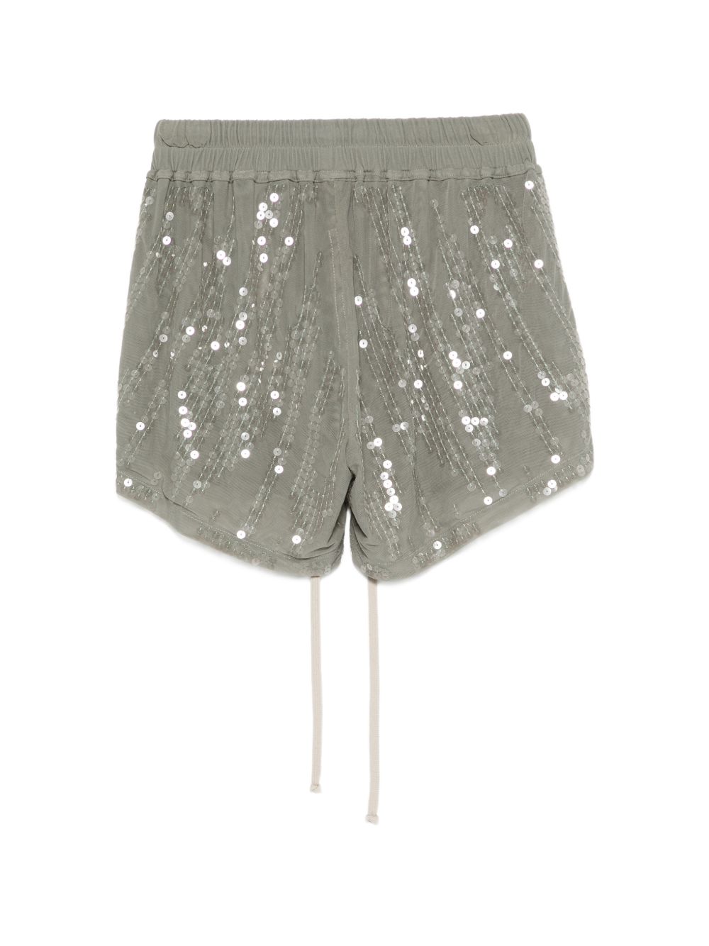 Pantaloncini con paillettes in verde Rick owens lilies - donna 