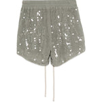 Pantaloncini con paillettes in verde Rick owens lilies - donna 