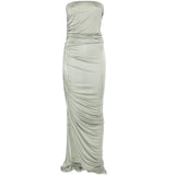 Abito lungo edfu in verde salvia Rick Owens Lilies - donna 