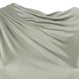 Abito lungo drappeggiato con schiena scoperta in verde Rick owens lilies - donna 