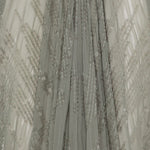 Abito lungo con scollo a V e decorazioni di paillettes in grigio Rick owens lilies - donna 