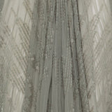 Abito lungo con scollo a V e decorazioni di paillettes in grigio Rick owens lilies - donna 