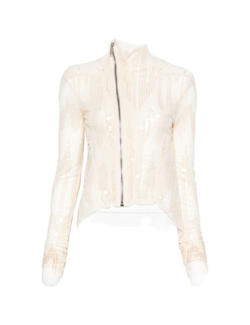 Giacca Naska Gary con paillettes in avorio Rick Owens Lilies - donna 