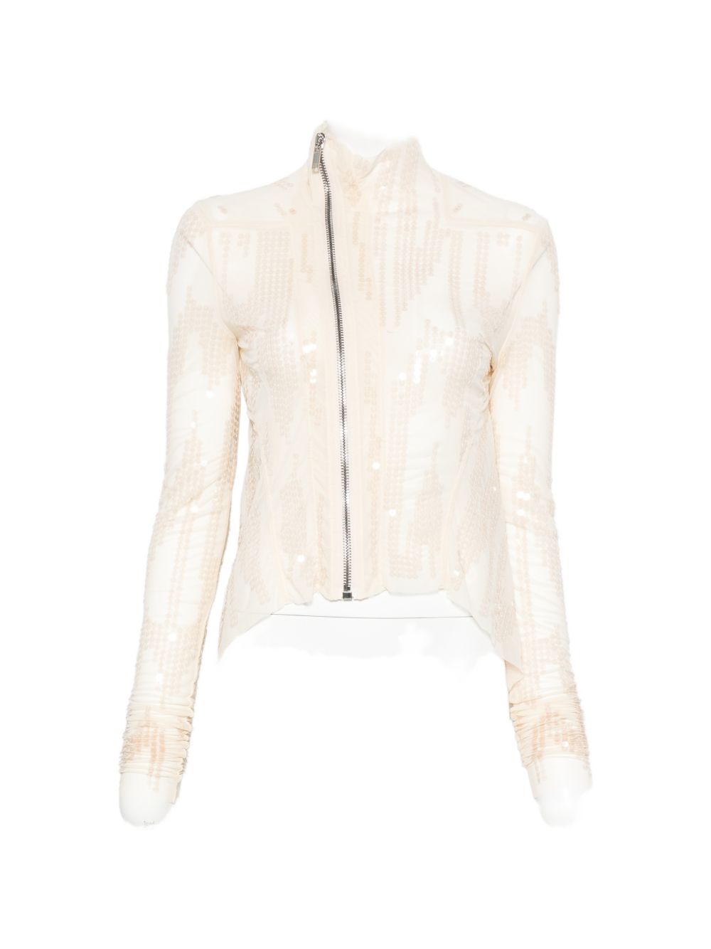 Giacca Naska Gary con paillettes in avorio Rick Owens Lilies - donna 