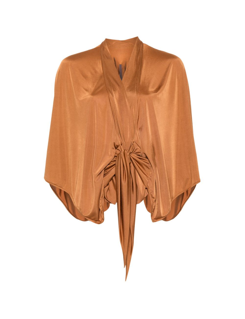 Blusa con nodo in bronzo Rick Owens Lilies - donna 