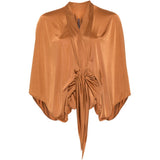 Blusa con nodo in bronzo Rick Owens Lilies - donna 