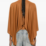 Blusa con nodo in bronzo Rick Owens Lilies - donna 