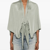 Blusa con nodo in argento Rick Owens Lilies - donna 
