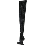 Stivali con paillettes in nero Rick owens lilies - donna 