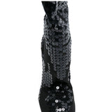 Stivali con paillettes in nero Rick owens lilies - donna 