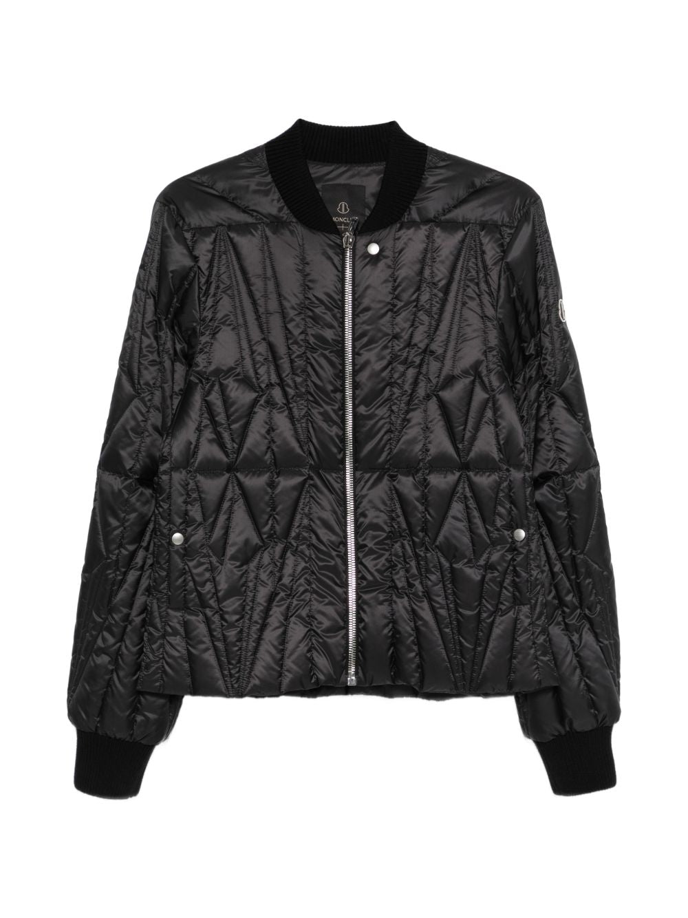 Giacca trapuntata geocamo in nero Rick Owens x Moncler - unisex<BR/> 