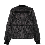 Giacca trapuntata geocamo in nero Rick Owens x Moncler - unisex<BR/> 