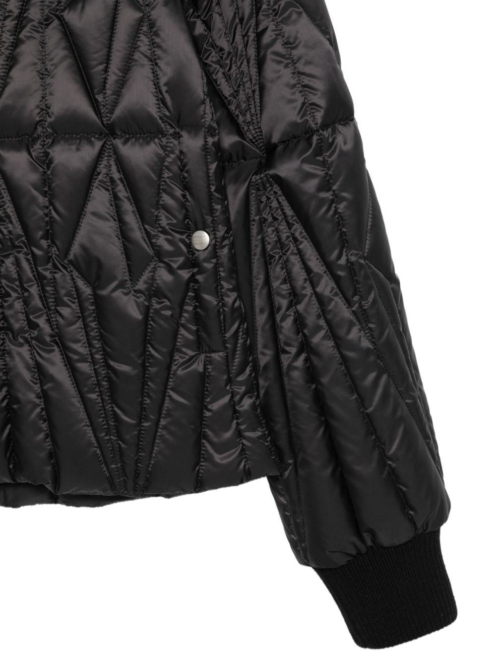 Giacca trapuntata geocamo in nero Rick Owens x Moncler - unisex<BR/> 