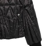 Giacca trapuntata geocamo in nero Rick Owens x Moncler - unisex<BR/> 