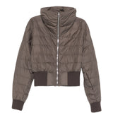 Giacca crop trapuntata in marrone Rick Owens x Moncler - unisex<BR/> 