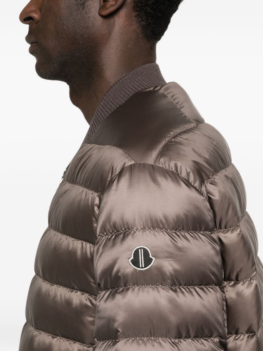 Parka trapuntata flight in marrone Rick Owens x Moncler - unisex<BR/> 