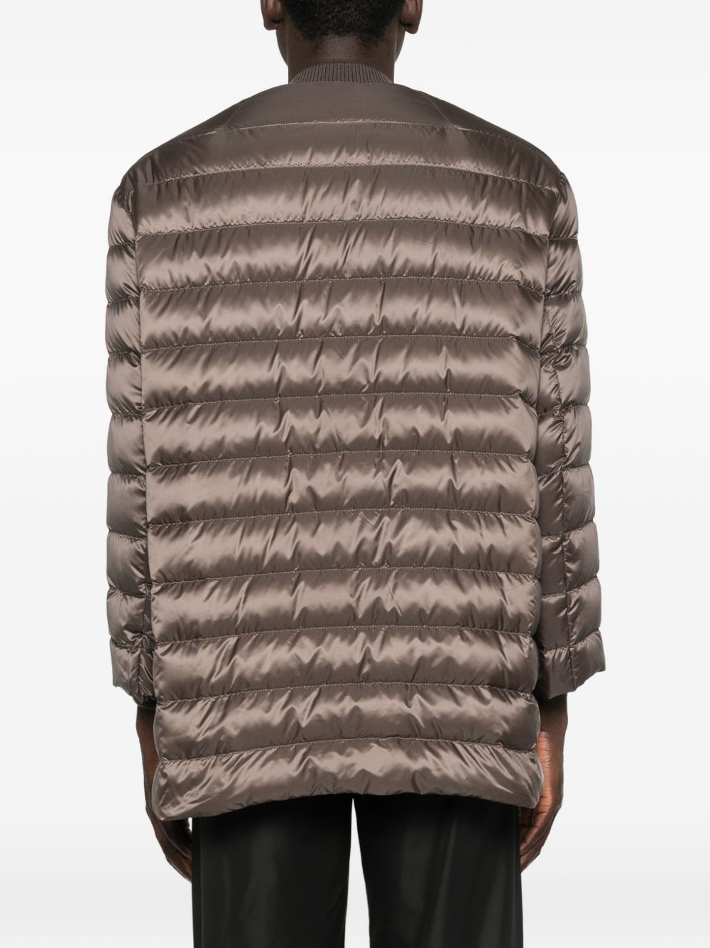Parka trapuntata flight in marrone Rick Owens x Moncler - unisex<BR/> 
