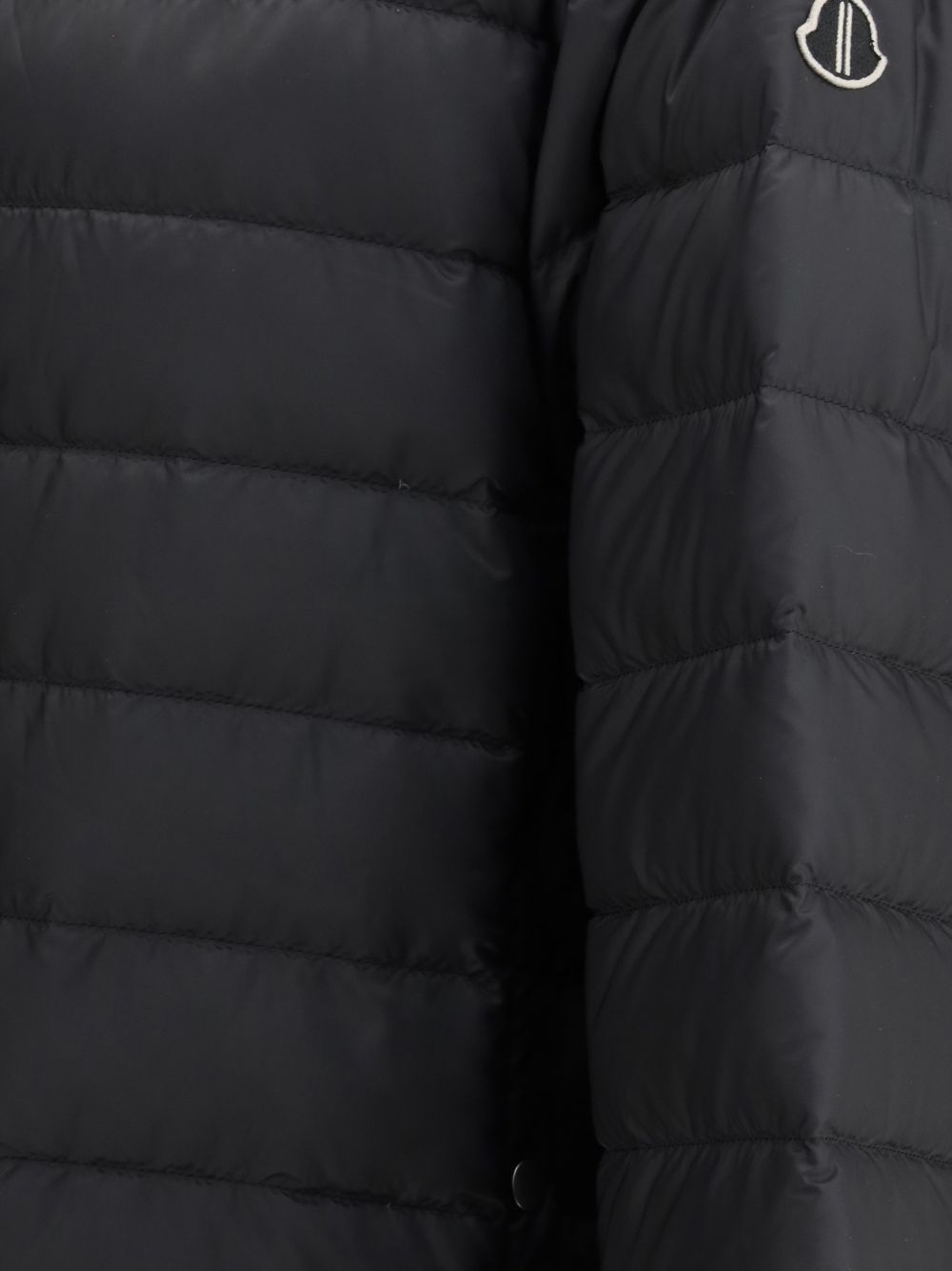 Giacca con cappuccio ziplock in nero Rick Owens x Moncler - unisex<BR/> 